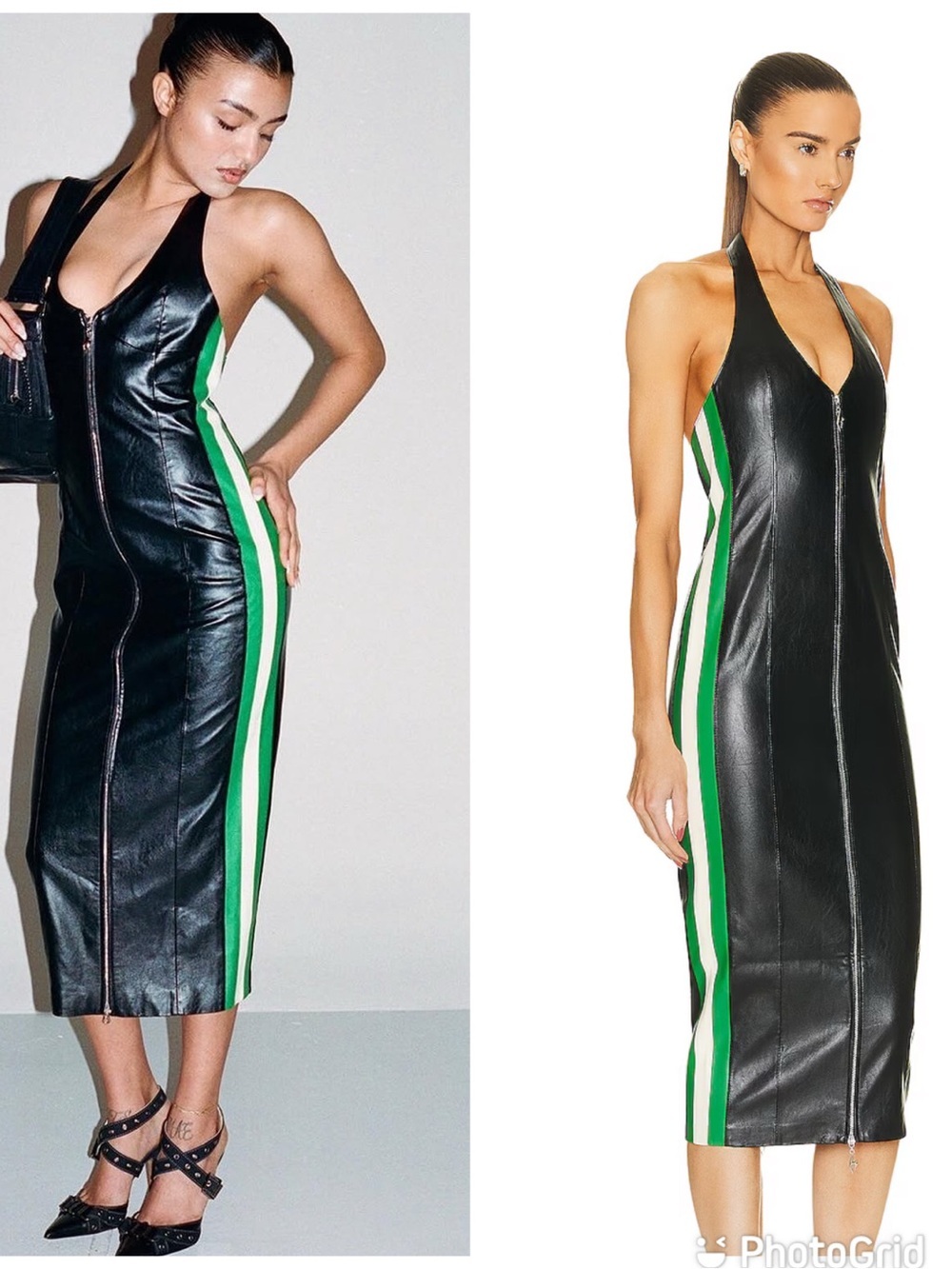 MIAOU Harlow Dress Faux Leather In Black New with Tags!